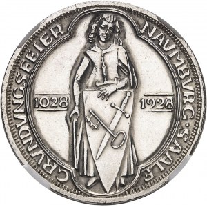 République de Weimar (Empire allemand) (1918-1933). 3 mark du 900e anniversaire de Naumbourg (Saale) 1928, A, Berlin.