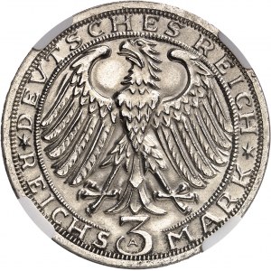 République de Weimar (Empire allemand) (1918-1933). 3 mark du 900e anniversaire de Naumbourg (Saale) 1928, A, Berlin.