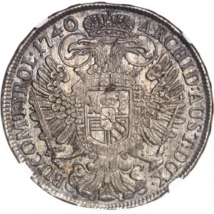 Bohème, Charles VI (1711-1740). Thaler 1740, Prague.