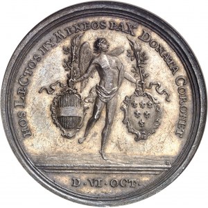Joseph II (1765-1790). Médaille de mariage de l’archiduc Joseph (II) avec Marie-Isabelle de Bourbon-Parme par J. L. Œxlein 1760.