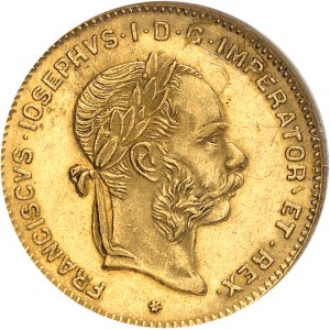 François-Joseph Ier (1848-1916). 4 florins - 10 francs 1890, Vienne.