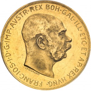 François-Joseph Ier (1848-1916). 100 corona, aspect Flan bruni (PROOFLIKE) 1912, Vienne.