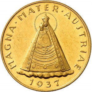 République (1918-1938). 100 schilling MAGNA MATER 1937, Vienne.