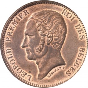Léopold Ier (1831-1865). Essai-piéfort de 5 francs par Dargent 1847, Bruxelles.