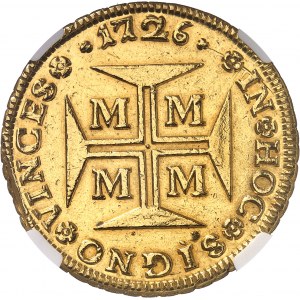 Jean V (1706-1750). 20000 réis 1726, M, Minas Gerais.