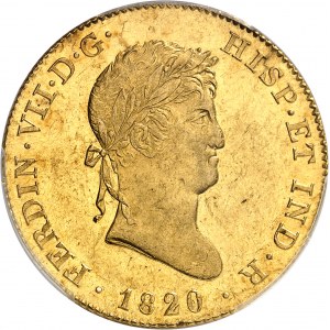 Ferdinand VII (1808-1833). 8 escudos 1820 GJ, M, Madrid.