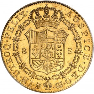 Ferdinand VII (1808-1833). 8 escudos 1820 GJ, M, Madrid.