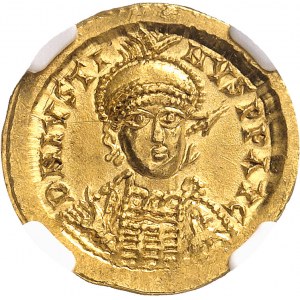 Burgondes, Sigismond (516-524). Solidus au nom de Justin Ier ND (518-524), Lyon ?