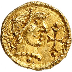 Banassac, monétaire Elafius. Trémissis ND (c.620-640), Banassac.