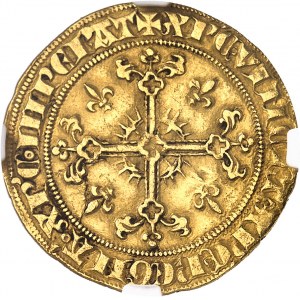 Louis IX dit Saint Louis (1245-1270). Royal d’Or à la couronne d’épines, variété dite “royal d’Or de Noyon” ND (c.1270).