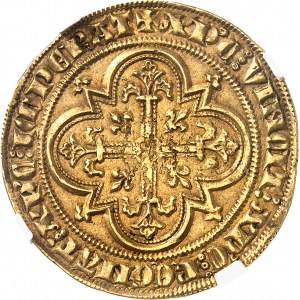 Philippe IV, dit Philippe le Bel (1285-1314). Denier d’or à la masse, ou masse d’or, 1ère émission ND (1296-1310).
