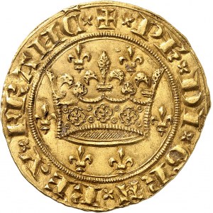 Philippe VI (1328-1350). Couronne d’or ND (1340).