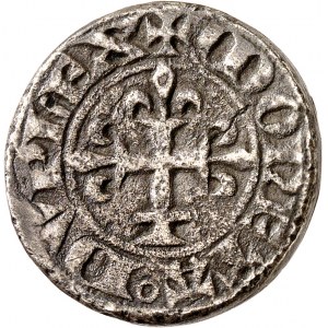 Philippe VI (1328-1350). Piéfort de billon du double parisis, 4e type, 2e émission ND (21 août 1350).
