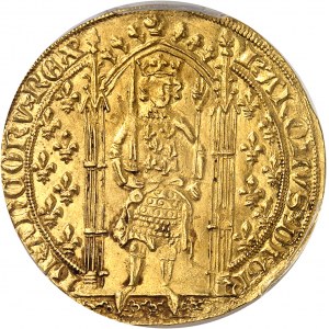 Charles V (1364-1380). Franc à pied ND (1365).