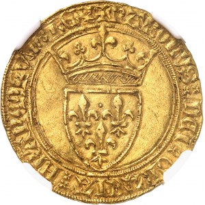 Charles VI (1380-1422). Écu d’or à la couronne, 2e émission ND (1388-1389), Paris.