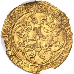 Louis XI (1461-1483). Écu d’or à la couronne, 1ère émission ND (1461), Lyon.