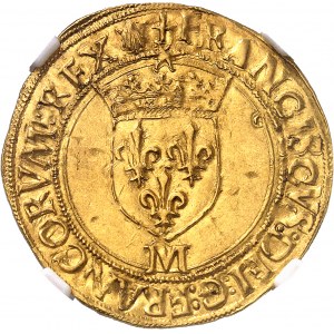 François Ier (1515-1547). Écu d’or au soleil 12e type ND (1540), M, Toulouse.