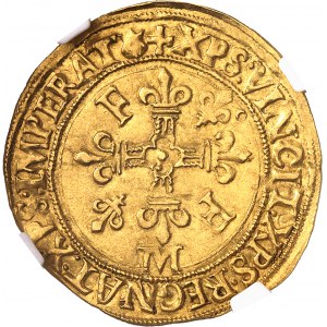 François Ier (1515-1547). Écu d’or au soleil 12e type ND (1540), M, Toulouse.
