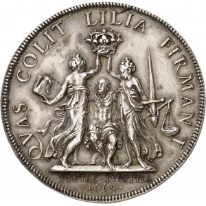 Charles IX (1560-1574). Médaille, le roi Charles IX juste et pieux, par Antoine Brucher 1564 (frappe postérieure), Paris.