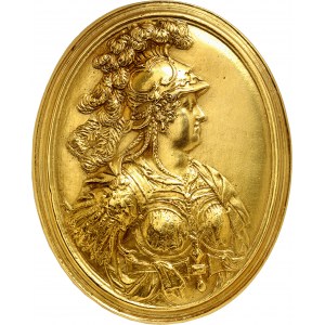 Louis XIII (1610-1643). Médaillon ou Médaille artistique en Or, Louis XIII et Marie de Médicis, attribué à Guillaume Dupré ND (1620-1622), Paris.