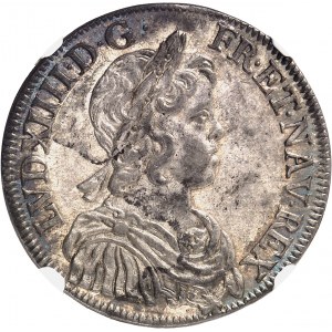 Louis XIV (1643-1715). Demi-écu à la mèche courte 1643, A, Paris (point).