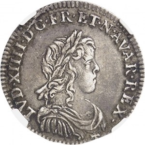 Louis XIV (1643-1715). Pièce de cinq liards ou sol parisis 1657, K, Bordeaux.