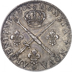 Louis XIV (1643-1715). Pièce de 33 sols aux insignes 1705, BB, Strasbourg.