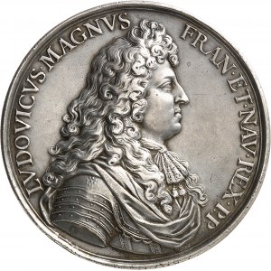 Louis XIV (1643-1715). Médaille, la ville de Paris 1672, Paris.