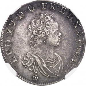 Louis XV (1715-1774). Quart d’écu dit Vertugadin 1717, B, Rouen.