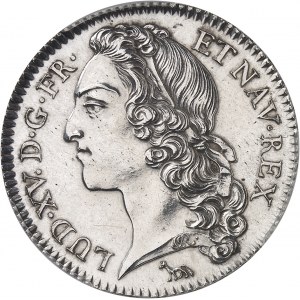 Louis XV (1715-1774). Demi-écu au bandeau, Flan bruni (PROOF) 1741, A, Paris.