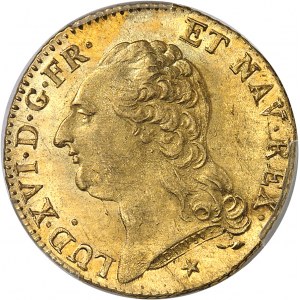 Louis XVI (1774-1792). Louis d’or à la tête nue 1786, 2e semestre, W, Lille.
