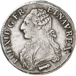 Louis XVI (1774-1792). Écu aux rameaux d’olivier, variété LUD XI 1786, Q, Perpignan.