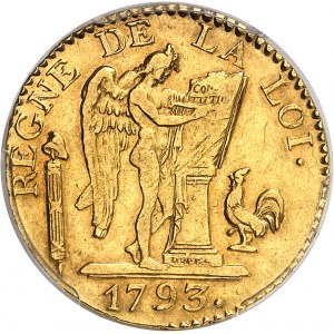 Convention (1792-1795). Louis d’or de 24 livres 1793 - An II, A, Paris.