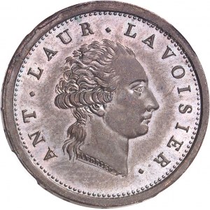 Consulat (1799-1804). Essai de perfectionnement des monnaies par Gengembre, à l’effigie de Lavoisier An 8, Paris.