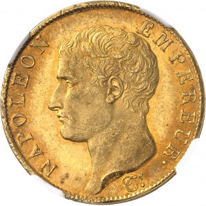 Premier Empire / Napoléon Ier (1804-1814). 40 francs tête nue, calendrier révolutionnaire An 13, A, Paris.