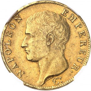 Premier Empire / Napoléon Ier (1804-1814). 40 francs République, tête nue 1806, U, Turin.