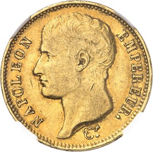 Premier Empire / Napoléon Ier (1804-1814). 40 francs type transitoire, tête nue 1807, M, Toulouse.