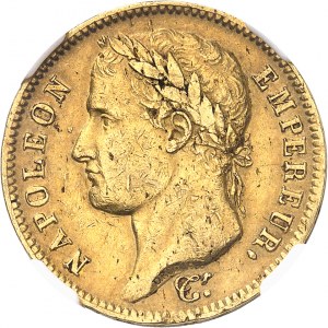 Premier Empire / Napoléon Ier (1804-1814). 40 francs Empire 1813, CL, Gênes.