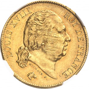 Louis XVIII (1814-1824). 40 francs 1820/10, A, Paris.