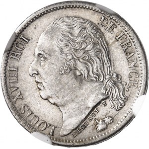 Louis XVIII (1814-1824). 1/2 franc 1820, A, Paris.