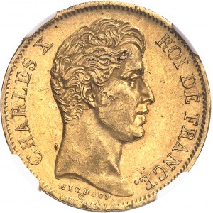 Charles X (1824-1830). 40 Francs, 2e type 1828, A, Paris.