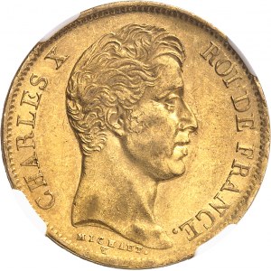 Charles X (1824-1830). 40 Francs, 2e type 1830, A, Paris.