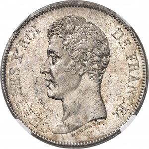 Charles X (1824-1830). 5 francs, 1er type 1826, MA, Marseille.