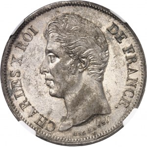 Charles X (1824-1830). 5 francs, 2e type 1830, MA, Marseille.