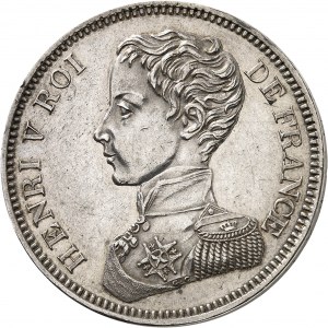 Henri V (1820-1883). 5 francs 1831, Bruxelles (Würden).