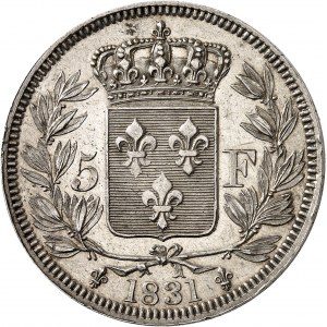 Henri V (1820-1883). 5 francs 1831, Bruxelles (Würden).