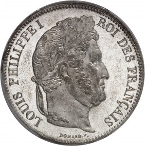 Louis-Philippe Ier (1830-1848). 5 francs Domard 1834, A, Paris.