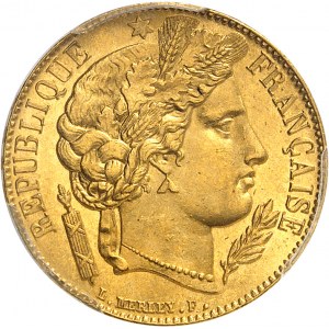 IIe République (1848-1852). 20 francs Cérès 1851, A, Paris.