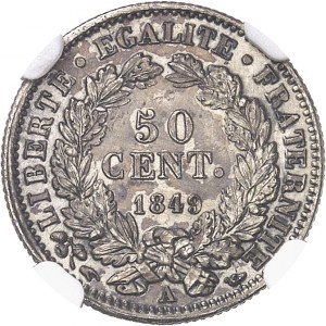 IIe République (1848-1852). 50 centimes Cérès 1849, A, Paris.