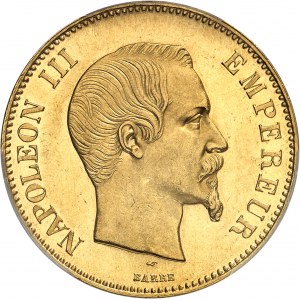Second Empire / Napoléon III (1852-1870). 100 francs tête nue 1855, A, Paris.